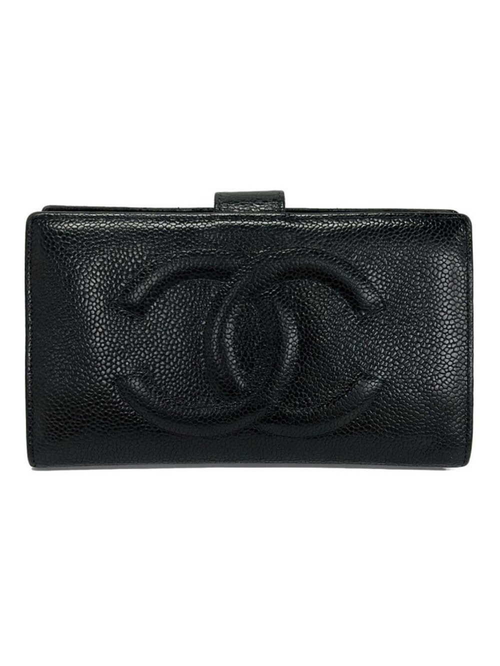 Chanel Wallet Black CC Logo